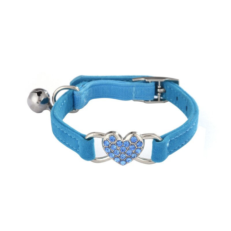 with bells the cat collar: Blue