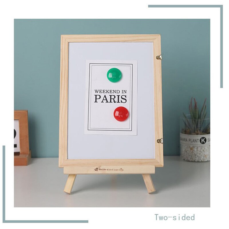 Minibord Destop Schoolbord Houten Frame Tafel-Top Zwarte Raad Met Ezel