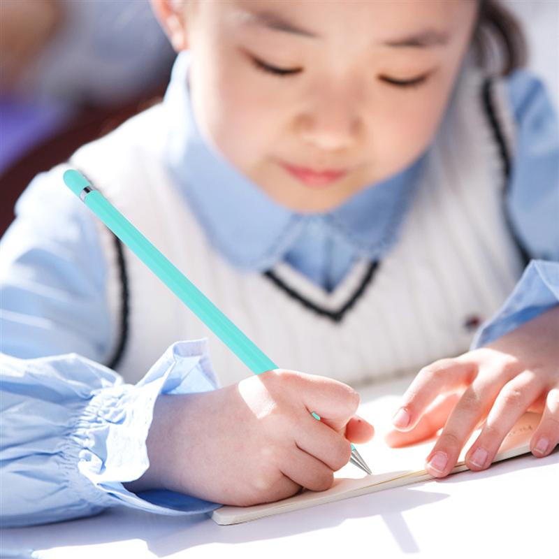 1Pc 4 Kleuren Stijl Eeuwige Potlood Legering Tip Inktloze Pen Geen Refill Eeuwige Oneindige Schrijven Potlood Voor School leveranties