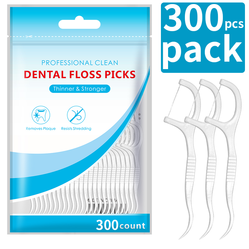 600/300/150/50pcs Ultra-Fine Toothpicks, Home Set, Portable and Disposable Care Floss- Deep Cleaning for Oral Care: MULTI