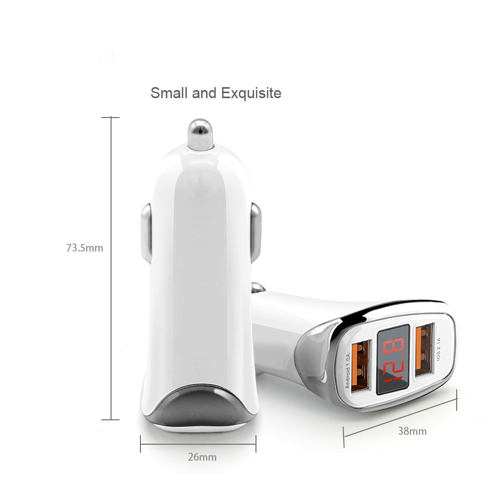 Dual USB Car charger quick charge 2.0 Mobiele Telefoon Laders USB Snelle Auto Opladen voor iPhone Samsung Xiaomi HTC