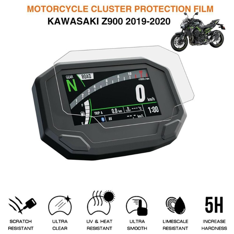 Motorcykel klynge ridsebeskyttelsesfilm skærmbeskytter til kawasaki  z650 b36b