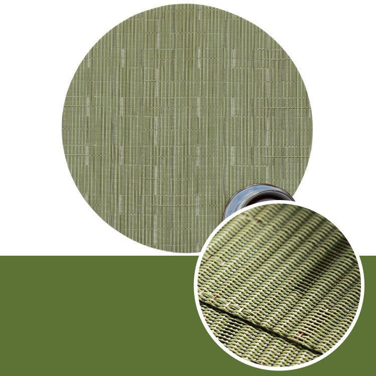 Keukenaccessoires plastic tafel placemats kom kerstmat beker onderzetters set rond geweven pvc isolatiemat pot koffie eetkamer: Weefmat 03