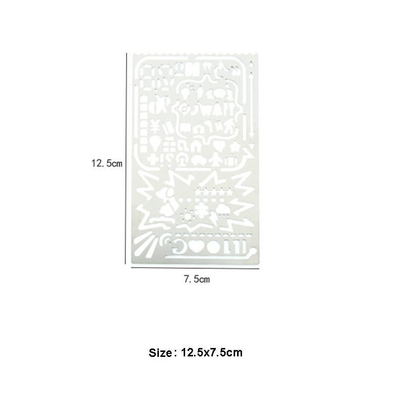 1pc Cartoon Metal Template Ruler Graphics Drawing ... – Vicedeal