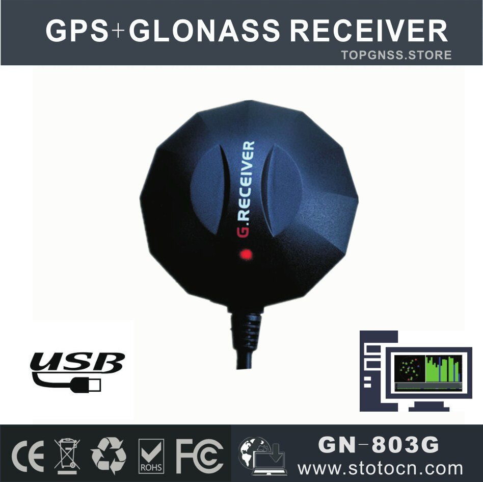 2 stks USB GPS GLONASS ontvanger, 8030 GNSS chips, nmea 0183