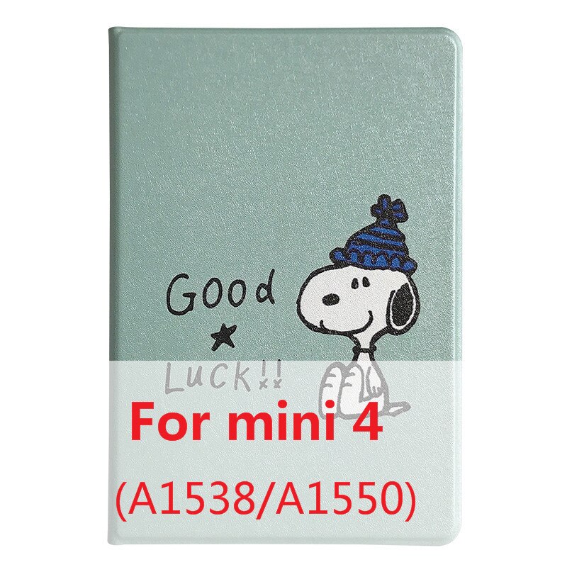 Tablet Case for iPad 10.2" 7th Gen, 9.7" 5th/6th Gen, Air 1/2/3, Pro 9.7"/10.5" - PU Smart Cover: Mini 4