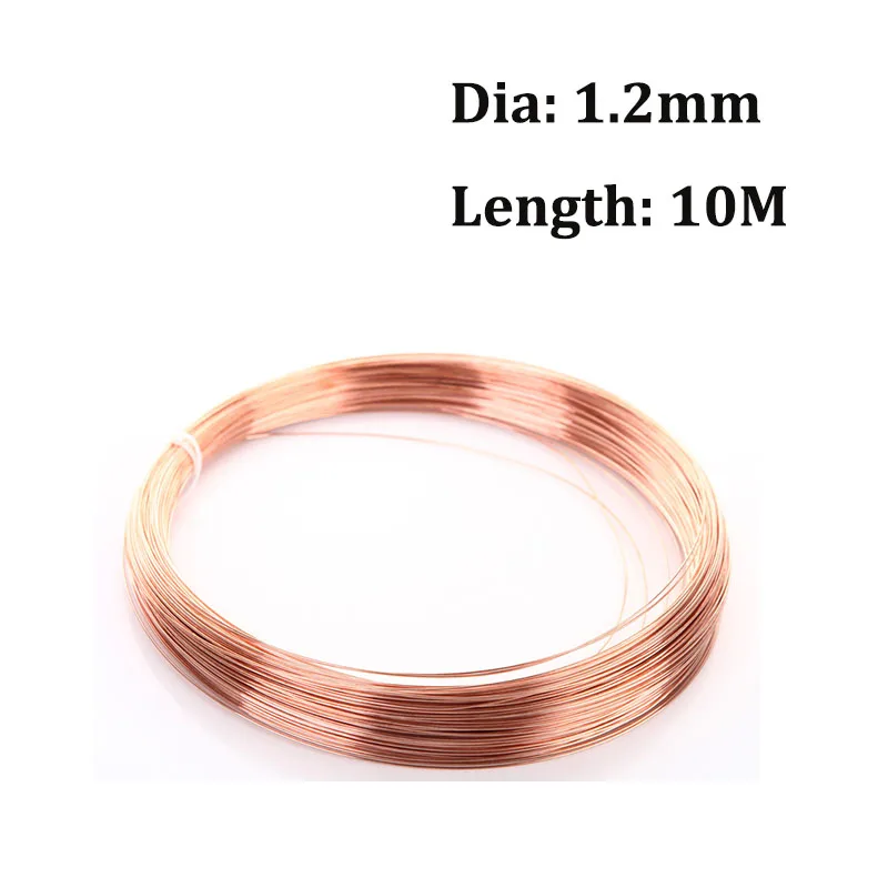 1~10M Pure Copper Wire Bare Wire Conductive Copper Wire Diameter 0.1/0.2/0.3/0.5/0.8/1/1.2/1.5/1.8/2/ 2.5/3/3.5/4.0/4.5/5.0mm: SKY BLUE