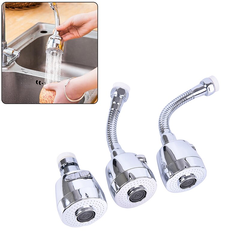 Robinet rotatif tête de pulvérisateur Anti-éclaboussures robinet Booster douche dispositif d'économie d'eau accessoires de cuisine