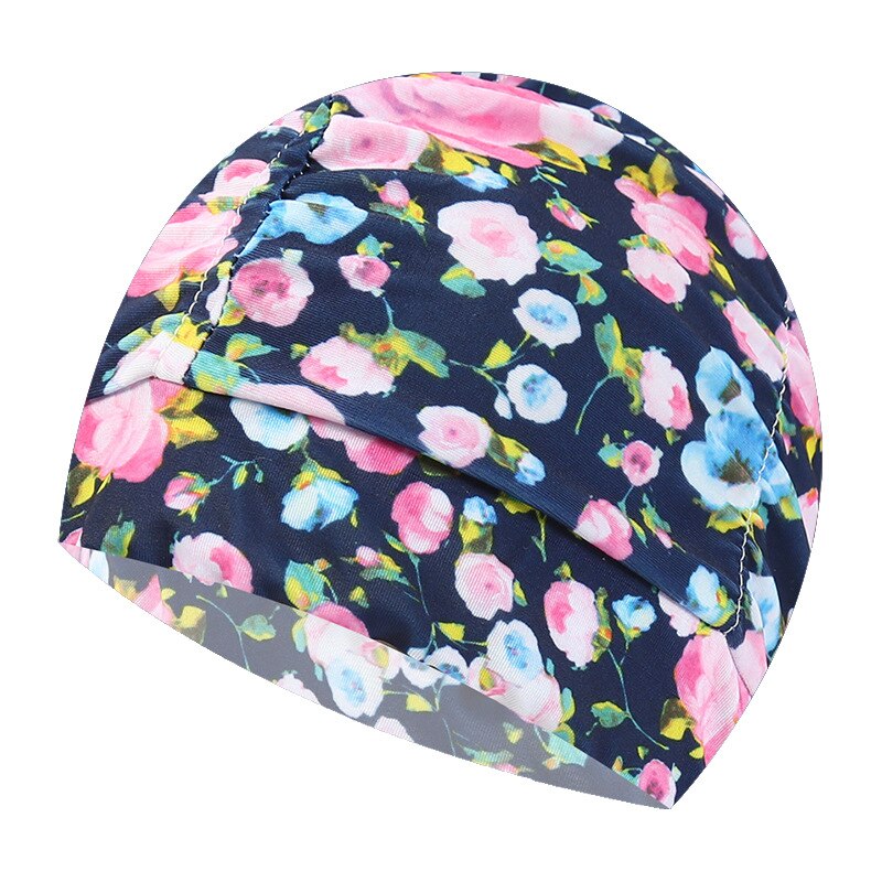 Czepek pływacki kobiety Unisex dziewczyny długie włosy czepek kąpielowy czepek Stretch Drape bezpłatny rozmiar basen kąpielowy Sport elastyczny Nylon Turban: U