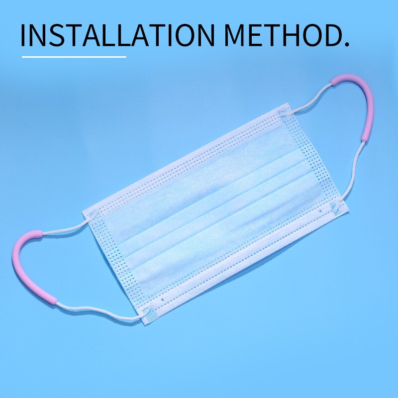 Anti-Slip Silicone Mask Ear Protector Ear Caps Ear Cover Extension Hook Soft Mask Ear Caps muffs Holder Accessories