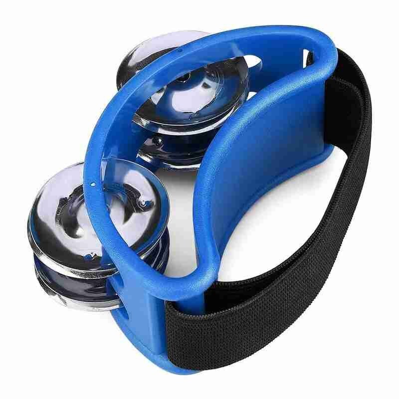 1 pièces hochet tambourin Cajon boîte tambour compagnon accessoire Percussion fournitures Instruments à main pied aide Jingle elliptique Y8I2