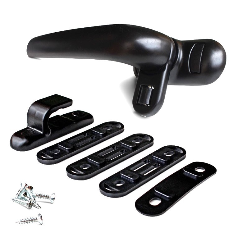 3 Colors Aluminum Window Handle Parts Seven Character Handle Lock