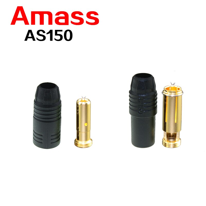 Oryginalne złącze wtykowe bananowe zgromadzić jak150 męskie żeńskie dla 150A prąd o dużym napięciu z 6MM wtyczka bananowa złącza kulowe: 2 Pairs Uncharged