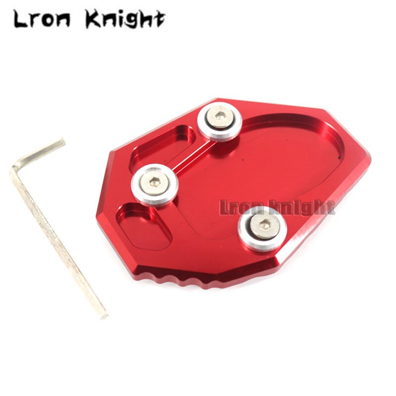 Voor YAMAHA YZF MT-07 MT07 FZ07 XJ6 XJ6N FZ6 FZ6R Motorfiets CNC Kickstand Voet Side Stand Extension Pad Ondersteuning Plaat vergroten