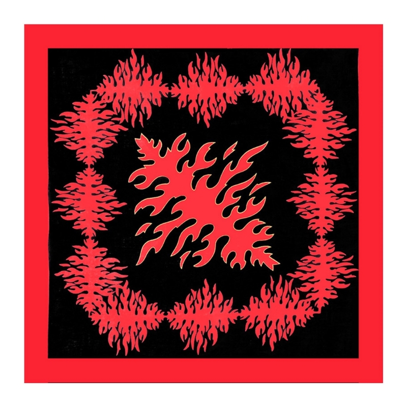 21 '' flammen-bandana-kopftuch-Turban für damen und herren, streetstyle-Turban, unisex-kopftuch, bandana mit feuermuster