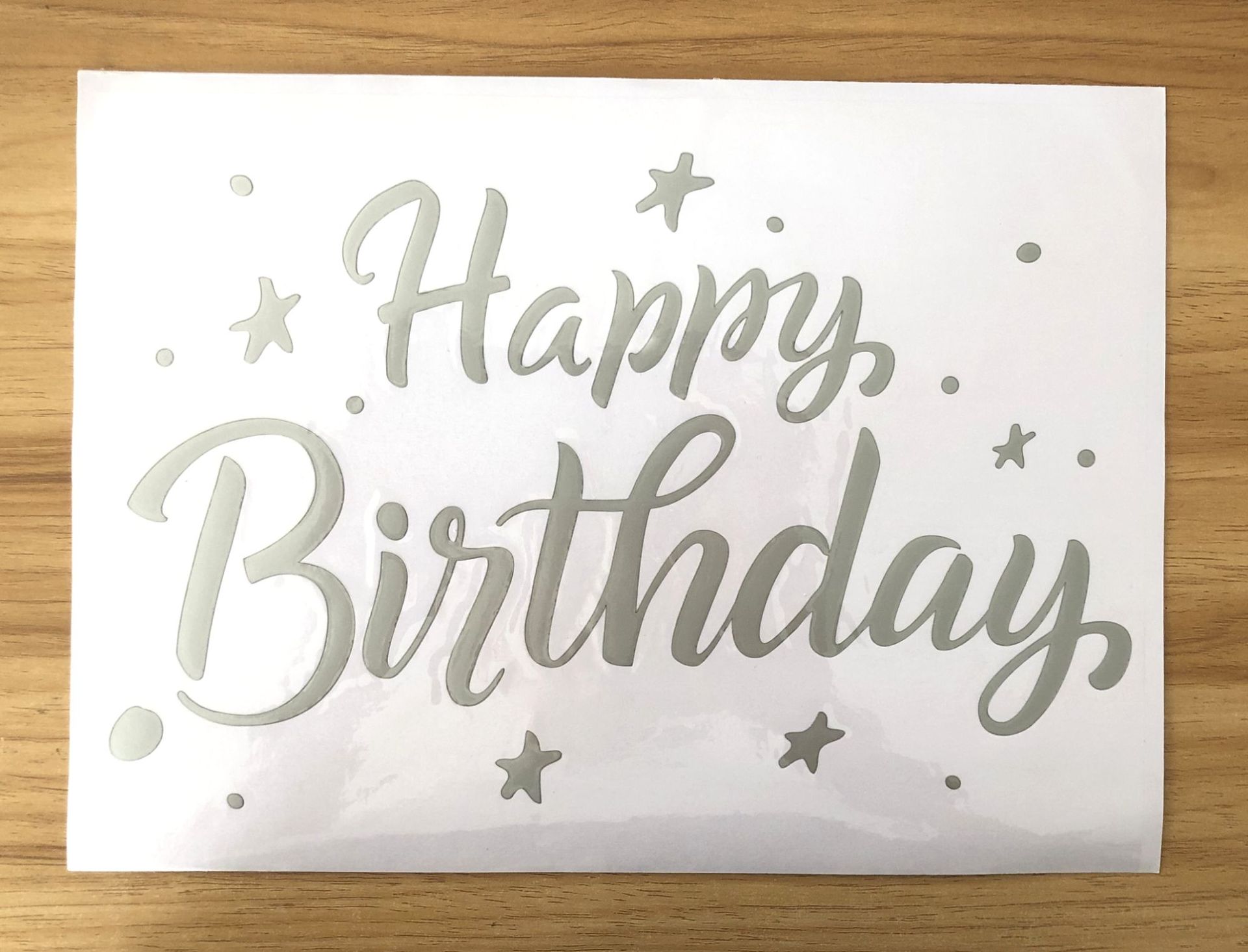 1pc adesivi per feste di buon compleanno per palloncini trasparenti trasparenti Bobo palloncini lettere decalcomanie forniture per feste di compleanno