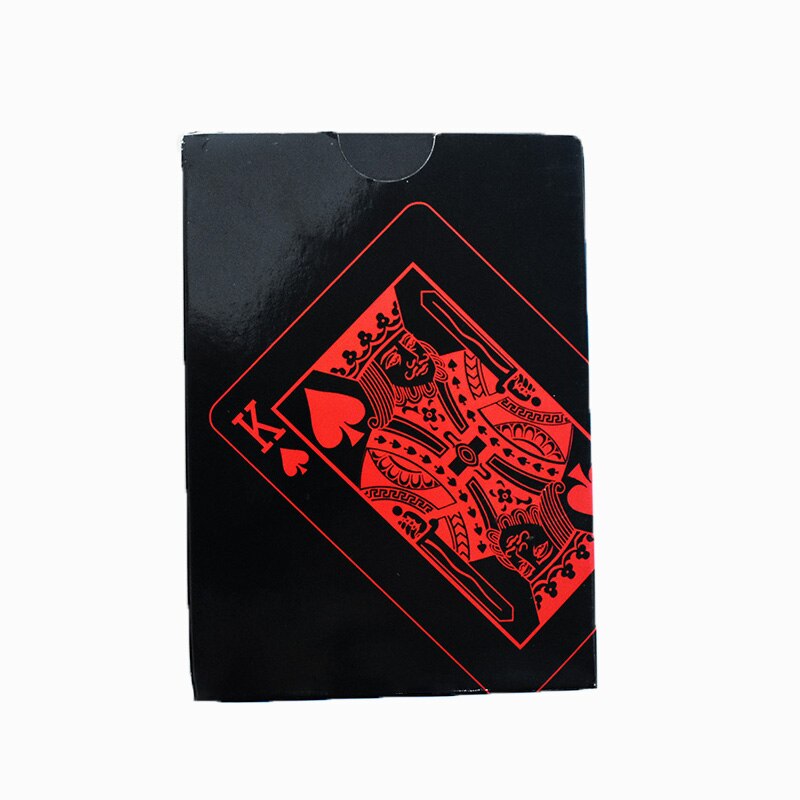 UBUY di Alta Qualità Impermeabile IN PVC Nero di Plastica Carte Da Gioco di Colore Nero Gioco di Poker: red