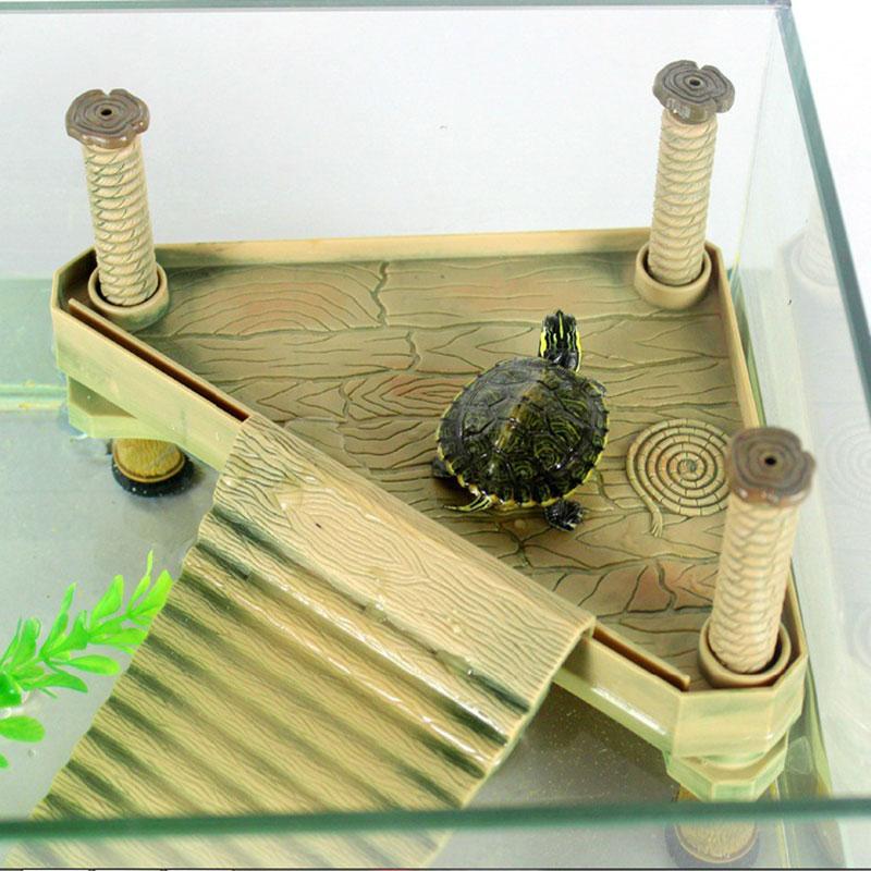 Turtle Island Climbing Basking Platform Turtle Frog Floating Island Aquatic Pet Reptile Supplies Turtle Tank Aquarium Ornament