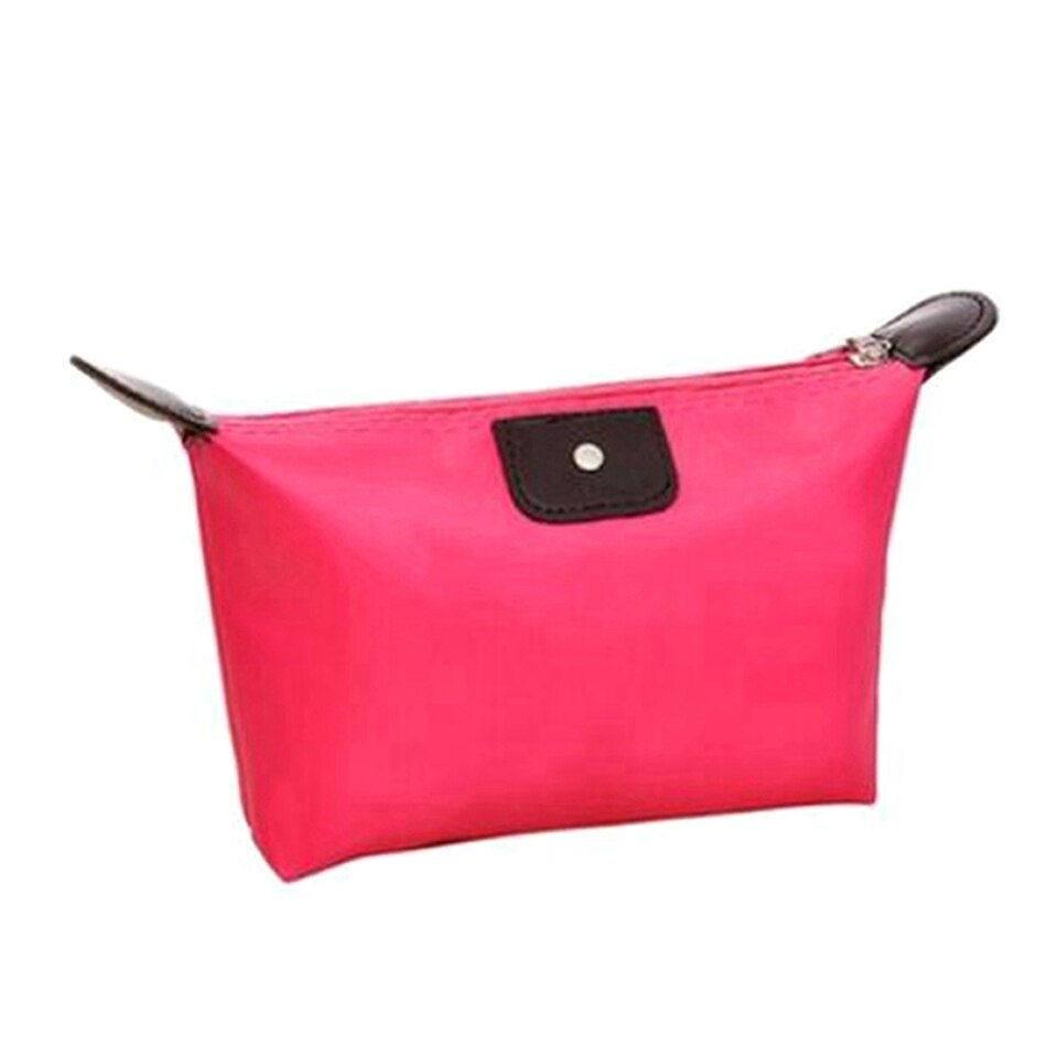 10 Color Dumpling Makeup Bag Solid Color Polyester Cosmetic Bag Around Soft Portable Korean Version Make Up Bag: 3