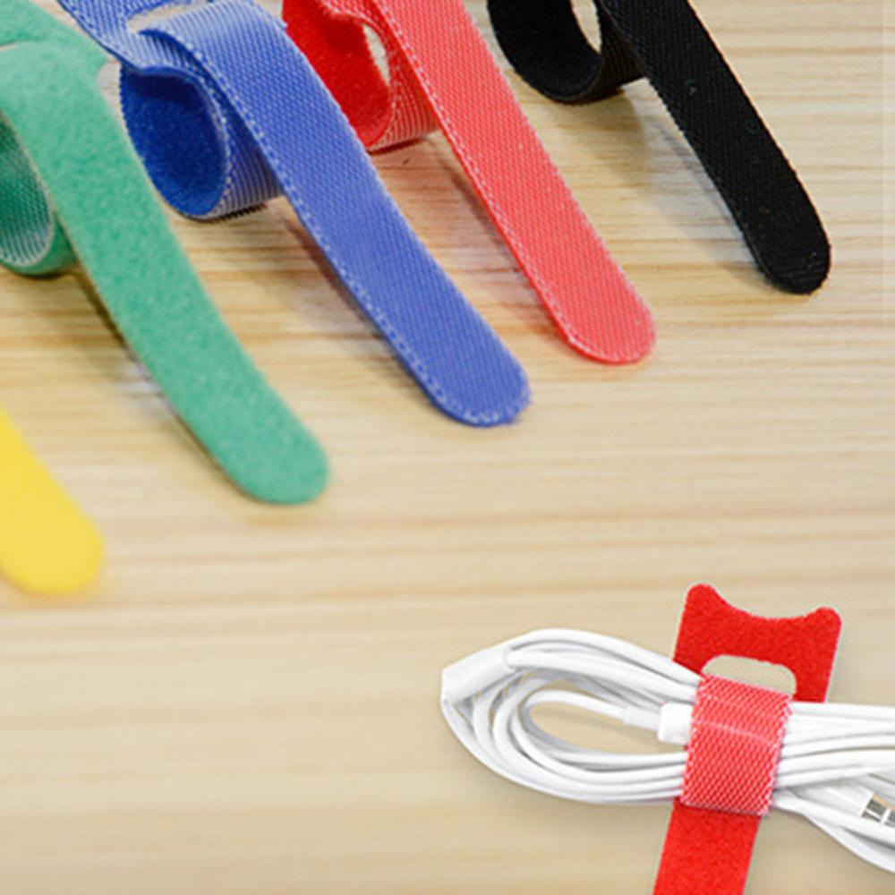 Releasable Cable Ties 50pcs Colored Plastics Reusable Cable ties Nylon Loop Wrap Zip Bundle Ties T-type Cable Tie Wire