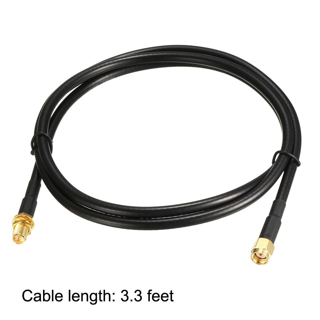 uxcell Antenna Extension Cable RP-SMA Male to RP-SMA Female Coax Cable 3.3 Feet RG58