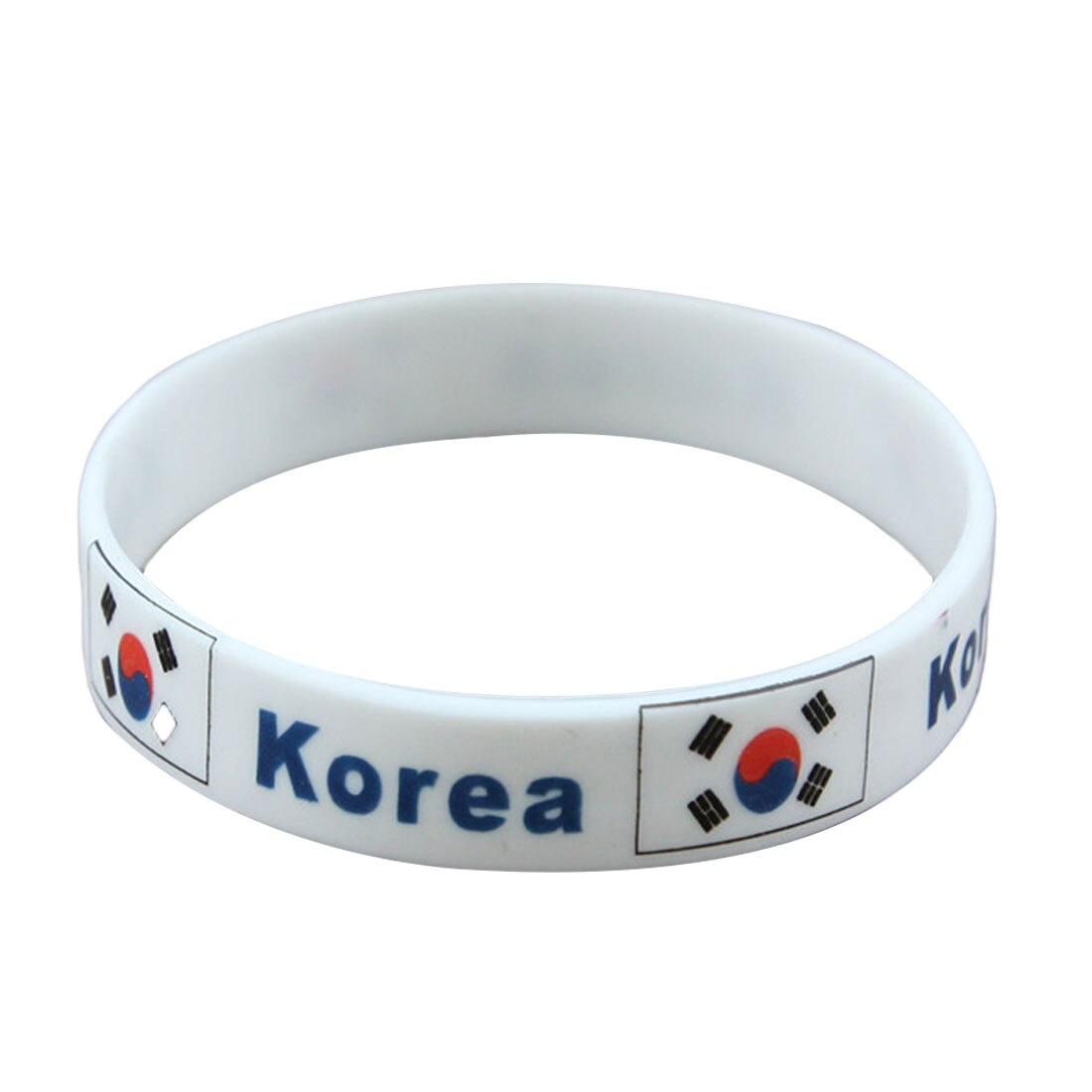 Brand 1pcs Football Fans Bracelet Soccer fan Accessories Football Silicone Bracelet Cheerleading supplies motivational: Korea