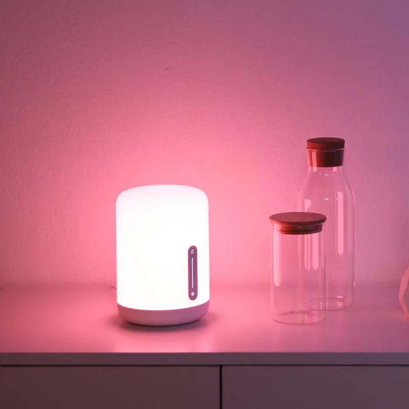Xiaomi Mijia lámpara de noche 2 mesa inteligente LED luz nocturna colorida 400 lúmenes Bluetooth WiFi Control táctil para Apple HomeKit Siri
