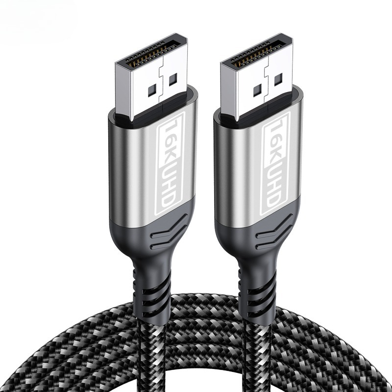 80 gbps 16k @ 60hz ultra hd -video displayport-kaapeli 2.1 hdr 3m 5m 8k @ 120hz dp 2 1 äänikaapeli 4k @ 240hz 2m 1m displayport-johto  m 3d: Punainen / 5m