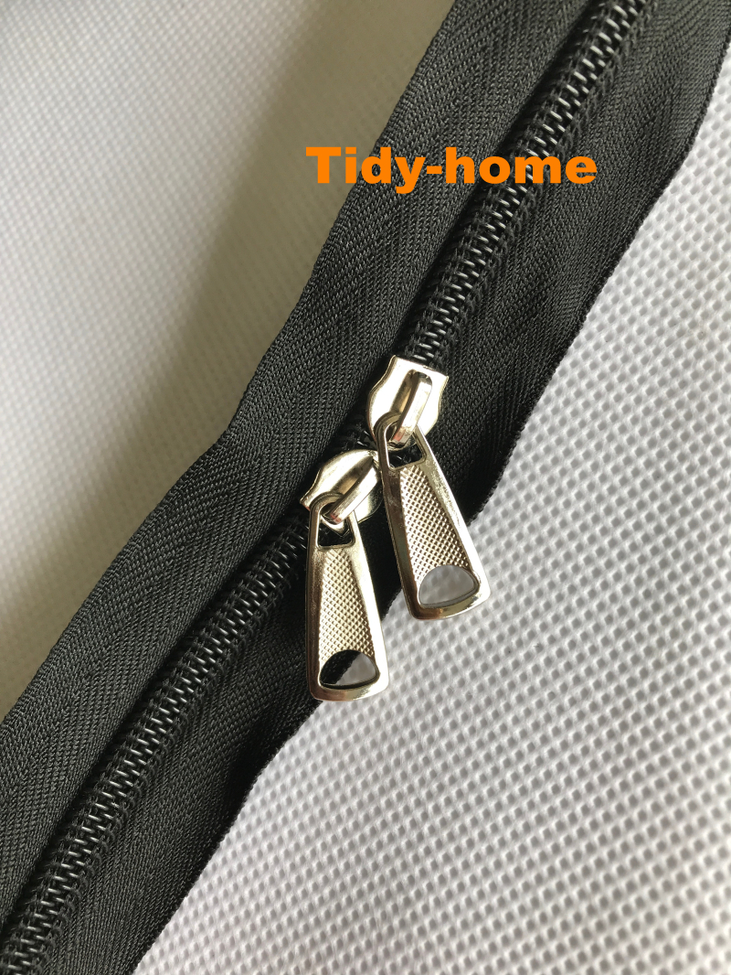 5/10 Meter Strong Nylon Zipper 5# With Zipper Pullers Long Zipper for Quilt Beding Backpack Luggage Bag Home Textile: Black Zipper / 5 Meters 5 Sliders