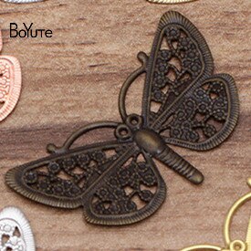 Boyute (50 Stuks/partij) 38*23 Mm Dragonfly Filigraan Bevindingen Metalen Messing Diy Handgemaakte Haar Sieraden Accessoires: Antique Bronze