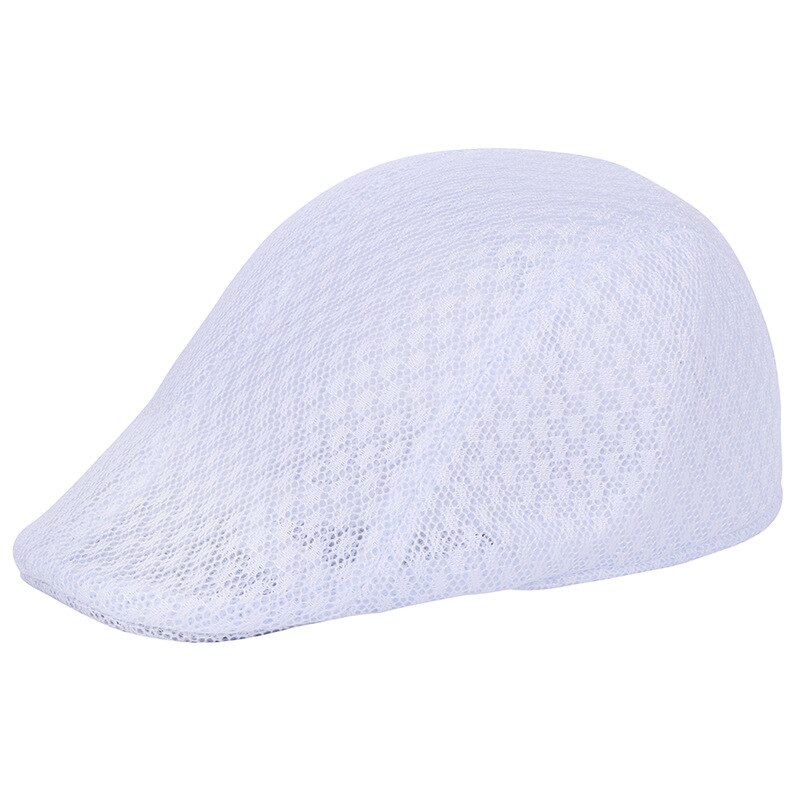 Justerbara baskermössor utomhus ventilerande benbrätte hattar unisex enfärgad platta baskerhatt kvinnor män sommarmössor: 7