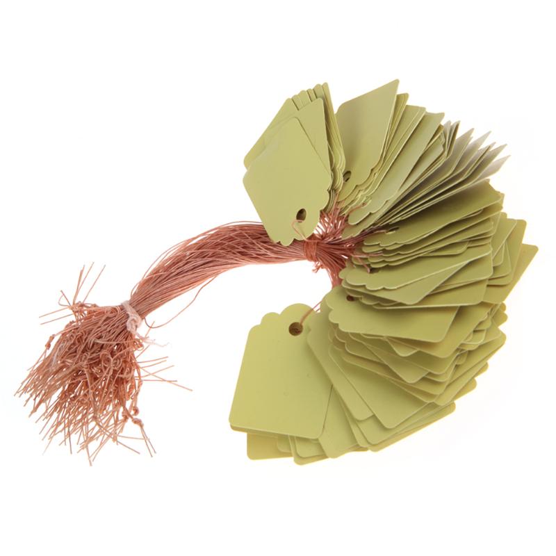 Etiquetas para plantas de vivero impermeables tipo T de PVC de 100 Uds., etiquetas para flores reutilizables de , etiquetas gruesas, adorno para jardín: Amarillo
