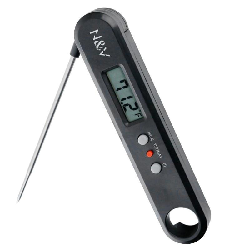 Pieghevole Della Sonda Termometro Digitale In Acciaio Inox Alimentare BARBECUE A Base di Carne Cucina di Cottura Necessari Per La Casa di Rilevamento della Temperatura di Alimentazione