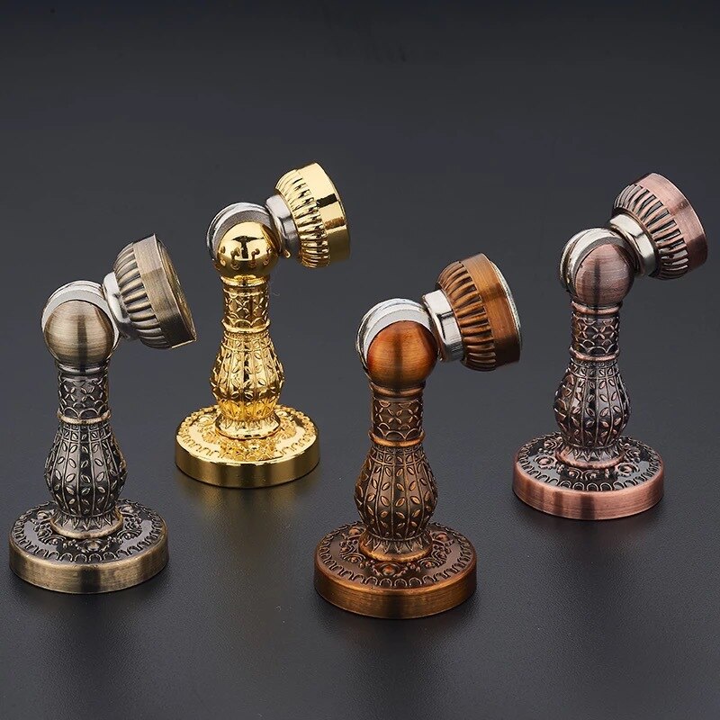 Retro Zinklegering Magnetische Deur Stop Stopper Holder Catch Floor Deur Demper Deurstopper