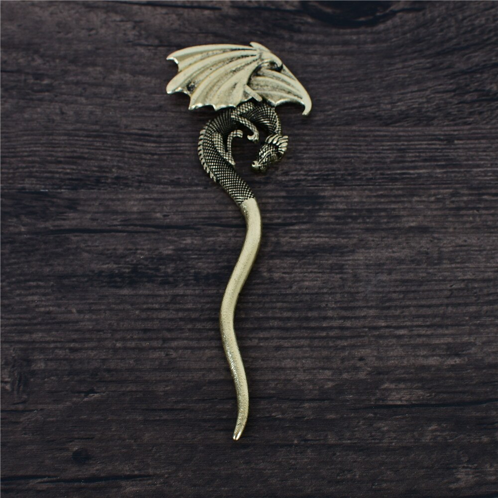 viking Dragon Hair Sticks Norse Dragon Hairpin Hair Barrette Hair Accessories Amulet Jewelry For Women: antique bronze