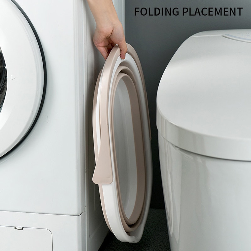 Folding Camping Buckets Plastic Liquid Wash Car Collapsible Water Foldable Portable Sink Household Cleaning Tools Accessories