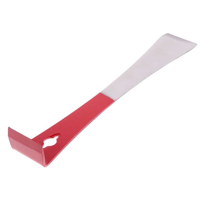 Rode imker roestvrijstalen lifter en schraper j-vormig j-type gereedschap gebogen staart bijenhaak schraper imkergereedschap