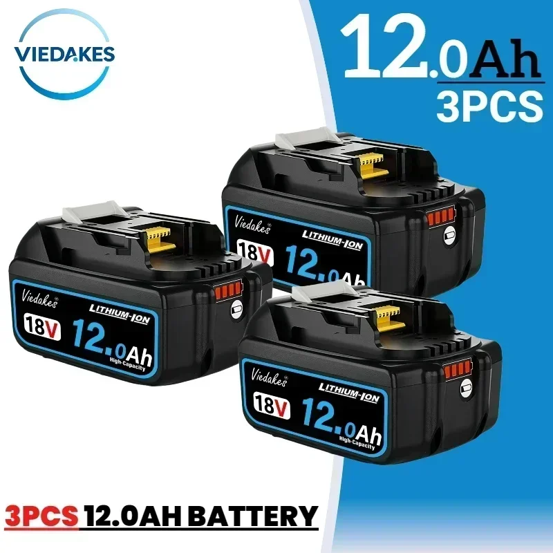 Originele 18V 12.0Ah 10.0Ah Oplaadbare Batterij, voor Makita 18V Batterij Tool BL1830B BL1840 BL1860B BL1850 BL1850 BL1860 ☑