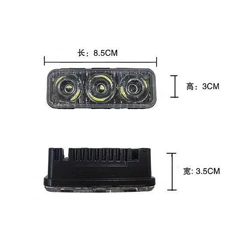 Luz de circulación Diurna LED DRL para motocicletas, 12V, Flash blanco 6000k, luces diurnas de alta potencia para coche, lente de CC con lámparas antiniebla impermeables