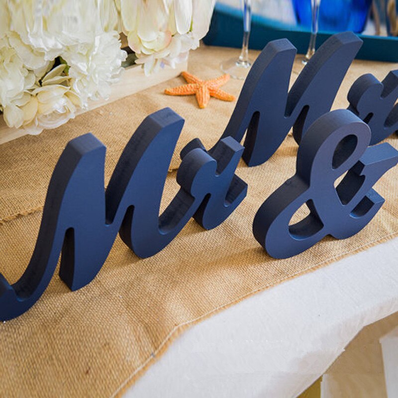 Mr and Mrs Sign Wedding Sweetheart Table Decorations,Mr and Mrs Letters Decorative Letters Wedding Photo Props Wedding Shower