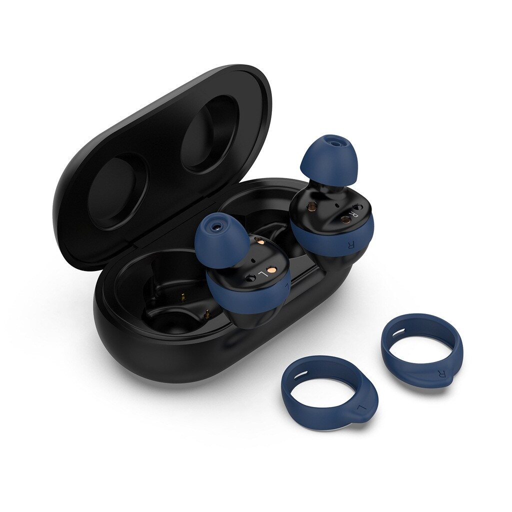 8pc Silikon Ohrhörer Abdeckung Tipps Ersatz Ohr Gele Knospen für Samsung Galaxis Knospen Kopfhörer Schützen: dunkel Blau