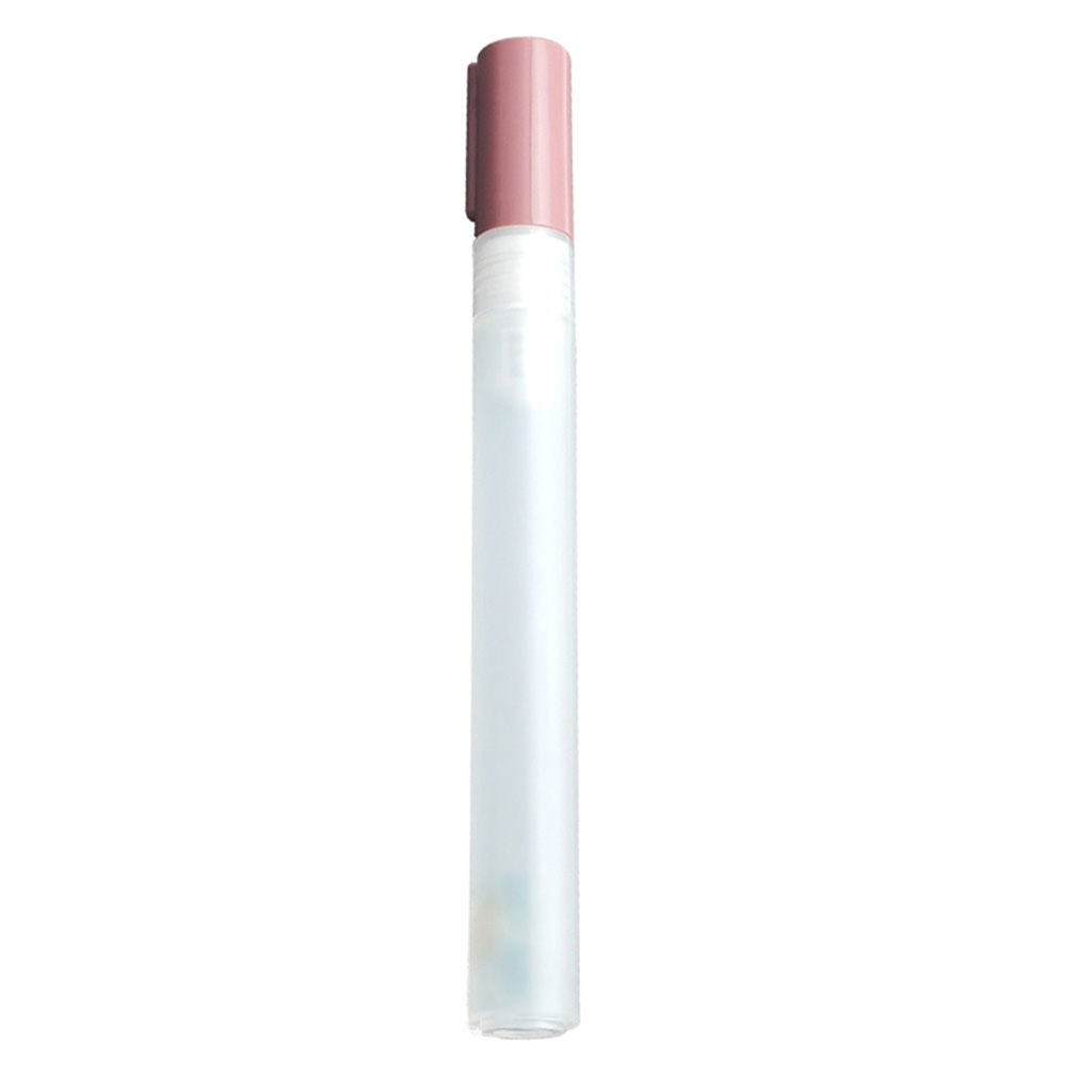 Bolígrafos de punta plana para pintar, rotuladores de plástico de 3mm, redondos, acrílicos, acuarelas, tinta de tubo en blanco, recarga de plumas: 2