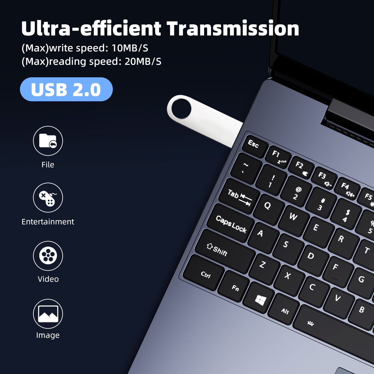 Memoria USB de Metal resistente al agua, Pendrive de alta velocidad, 64 GB, 32GB, 16GB, 8GB, 2GB, 2GB, 8GB, 16GB, 32GB, 64 GB,