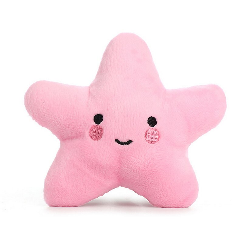 Étoile de mer vocale jouets pour animaux de compagnie en peluche jouet pour chiot dents pour animaux de compagnie nettoyage chien chat jouets: pink