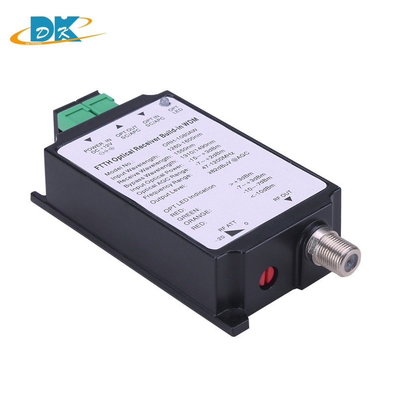 Ftth Actieve ORH-1080AW Mini Catv Glasvezel Ontvanger Converter Agc 47-1200 Mhz, Ftth Orh 1080AW Optische Ontvanger