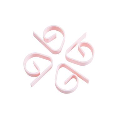Pinces de table en plastique, 8/4 pièces, porte-tissu utile, fête pique-nique bal de mariage, multi-fonction: Pink 4