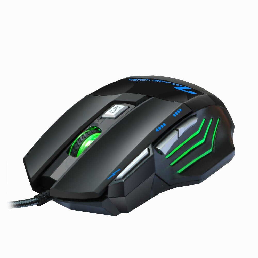 ZUOYA 5500 DPI Gaming Mouse 7 Button LED Optical Wired USB Mouse Mice Game Mouse Silent/sound Mause For PC Computer Pro Gamer