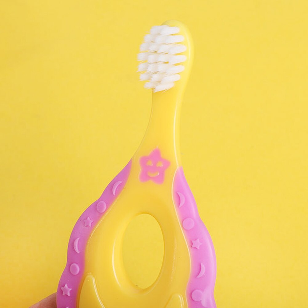 Spazzolino da denti per bambini spazzolino da denti per bambini con manico cura orale pulizia spazzolino da denti spazzola per capelli morbida per bambino 1-3T