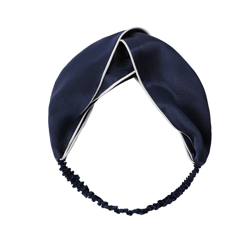 Suyareplsauna-Bandeau uni rose marine pour femme, véritable bandeau pour filles, accessoires pour cheveux, 100%: Marine Bleu