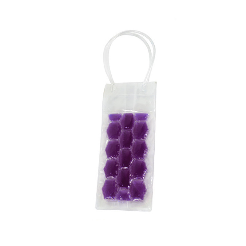 Tragbare Schnaps Eis-kalten Werkzeug Schnelle Wein Flasche Gefrierschrank Tasche PVC chillen Kühler Eis Tasche Bahre Kühlung Gel Halfter träger Neue: Violett